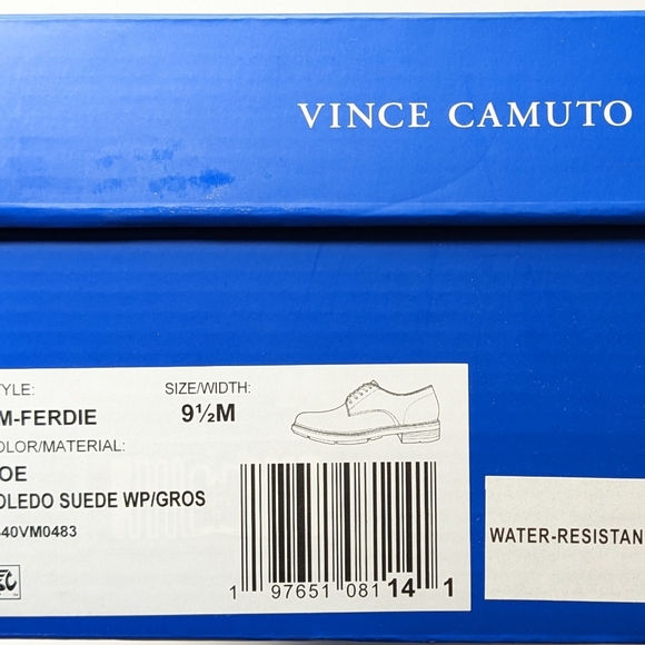 Vince Camuto Ferdie Derby Dress Shoes, Doe Suede, Men\'s 9.5 M main image 6